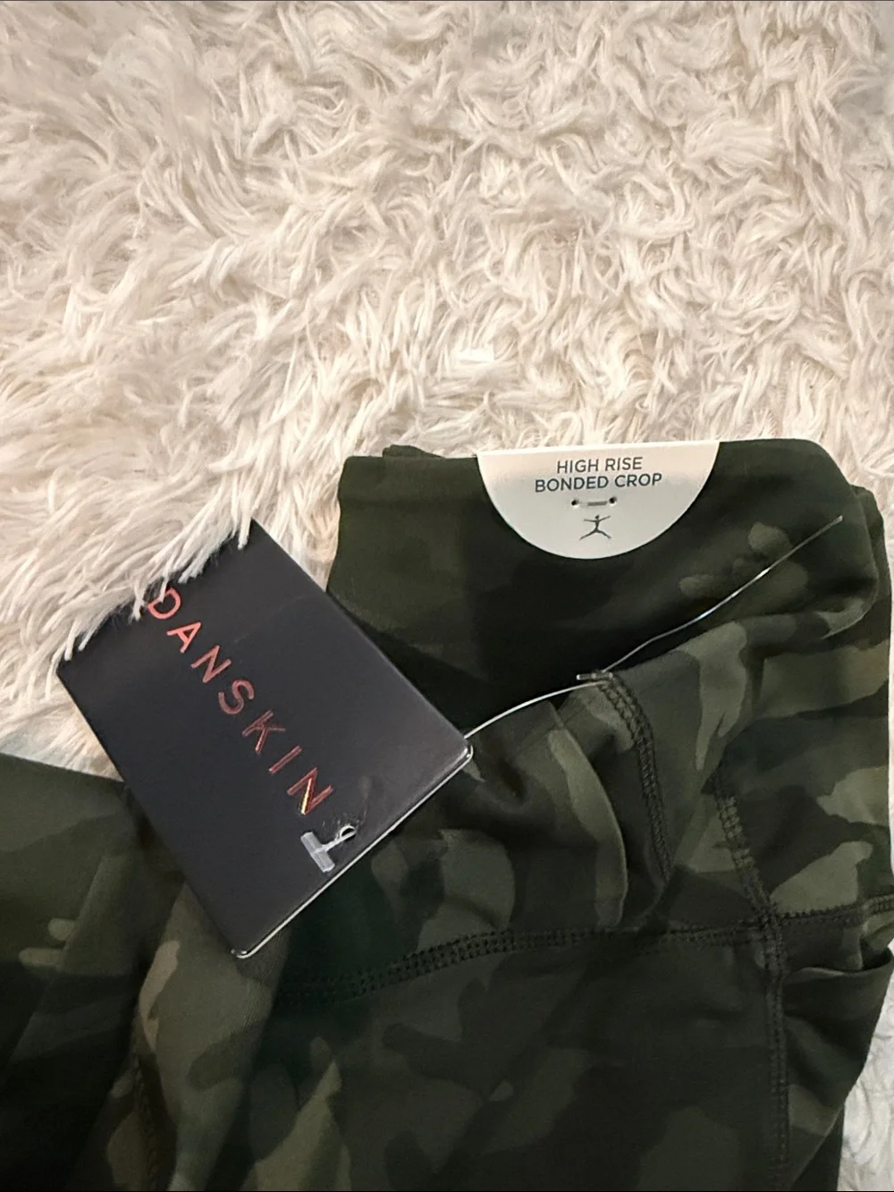 Danskin Camo Active Leggings - xs high rise bonded crop